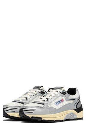 Autry Hyperway Low Sneaker in Silver/Black at Nordstrom, Size 10Us