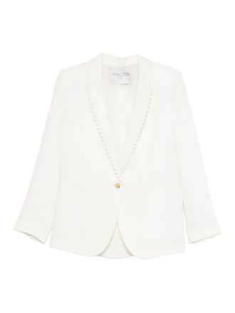 Forte_Forte Lina Chic Towel Jacket with Cape Embroidery