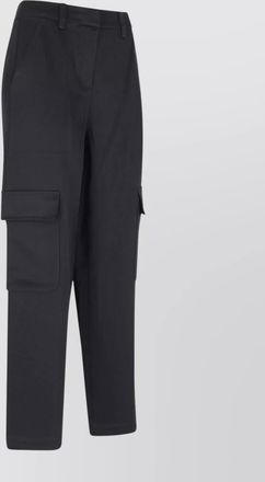 Michael Kors straight leg trousers with belt and pockets