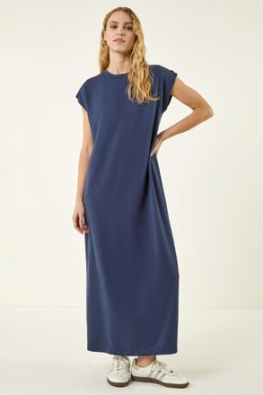 Roman Button Detail Midi Dress