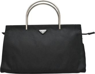 Prada Black Nylon Tote Bag (Pre-Owned)