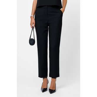 French Connection Kai Wool Suiting Pants in Black at Nordstrom Rack, Size 10