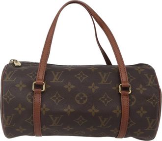 Louis Vuitton Papillon Handbag Monogram Canvas Brown Canvas Bag (Pre-Owned)