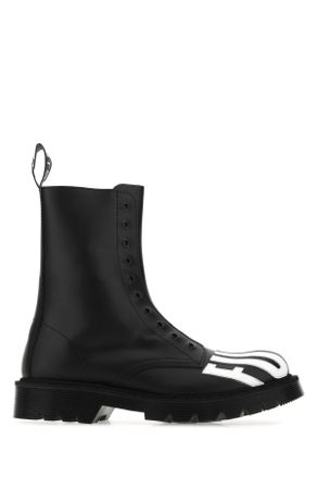 VTMNTS Black Leather Ankle Boots