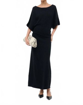 Staud Amelie Sweater Dress In Black