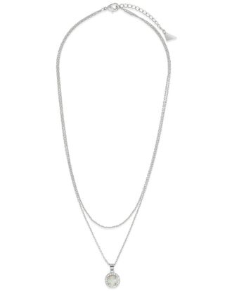 Sterling Forever Fabienne & Opal Charm Layered Necklace