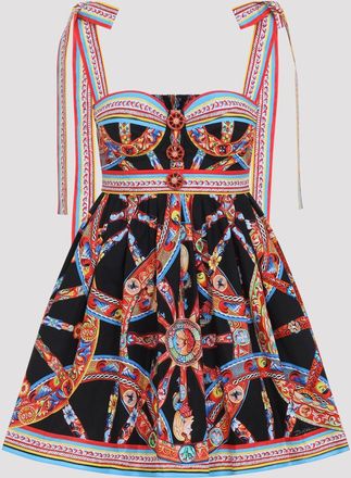 Dolce & Gabbana Popeline Carretto mini-jurk