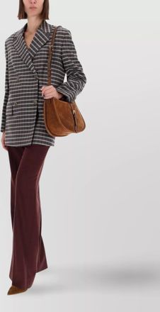 Etro checkered jacket with notched lapels and pockets