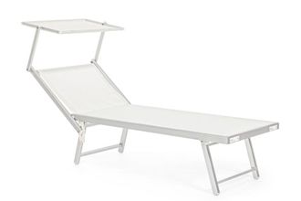 BIZZOTTO Tumbona aluminio blanca