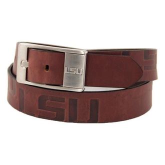 Eagles Wings LSU Tigers Brandish Leather Belt - Brown at Nordstrom, Size 40