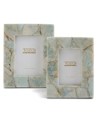 Two's Company Set Of 2 Amazonite Photo Frames