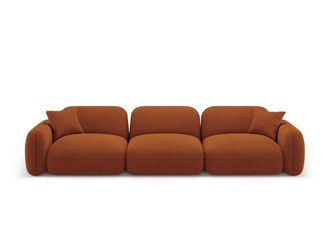 CXL by Christian Lacroix Sof&aacute; modular 4 plazas de terciopelo terracota