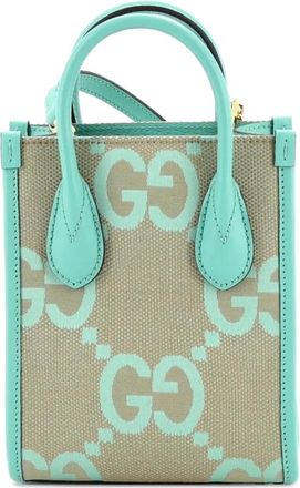 Gucci Borsa a tracolla Jumbo GG mini in tela - Verde