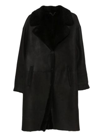 A.N.G.E.L.O. Vintage Cult Cappotto in shearling anni 1990 - Nero