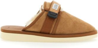 Suicoke Beige Solid Slippers