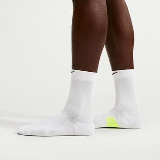 Nike Unisex Running Midweight Crew Socks (1 Pair) in White | HV6924-100
