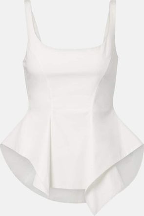 Khaite Top Loa in popeline di cotone