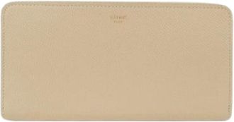 Celine Pre-owned Wallets, female, Beige, Size: ONE SIZE Pre-owned Leather Wallet