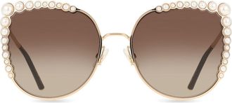 Carolina Herrera HER 0076/S 000/HA Womens Sunglasses Gold Size 58