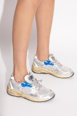 Golden Goose Dad-Star Sports Shoes, Womens, Silver