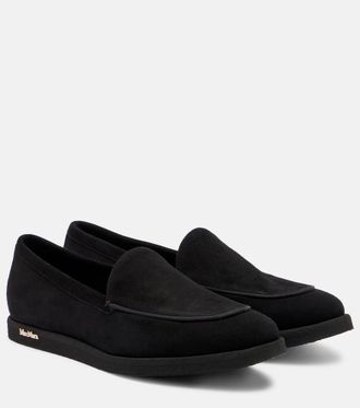 Max Mara Softmoc suede moccasins