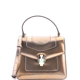 Bulgari Serpenti Top Handle Bag Patent Small