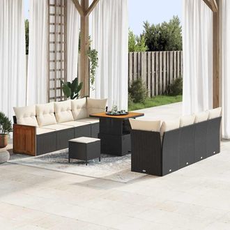 vidaXL Conjunto De Sof&aacute;s De Jard&iacute;n 11 Uds. 10-n&uacute;mero De Plazas Vidaxl
