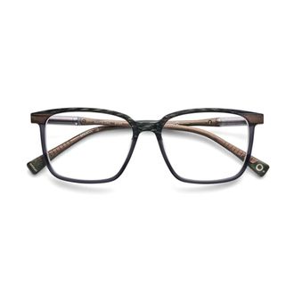Etnia Barcelona White Oak Rectangular Gradient Eyeglasses with Wood-like Texture