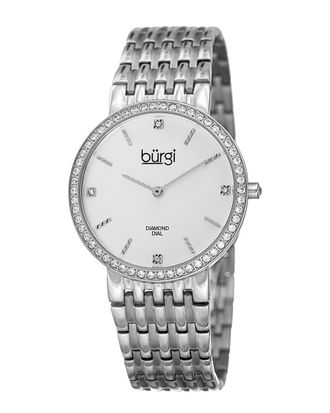 B&uuml;rgi Burgi Womens Stainless Steel Diamond Watch