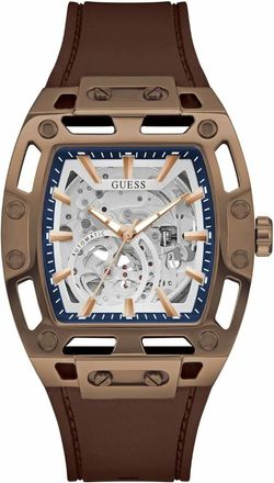 Guess Gw0980G3 Automatisch Horloge - Heren - Accessoires - Bruin - Maat: ONE Size