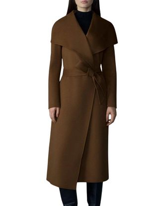 Mackage Wool & Leather Wrap Coat