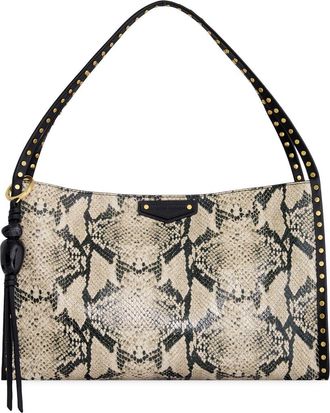 Rebecca Minkoff Dylan Snake Embossed Leather Shoulder Bag in Oro Snake at Nordstrom