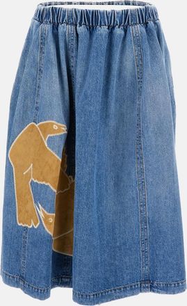 Marni Sky Blue Midi Skirt