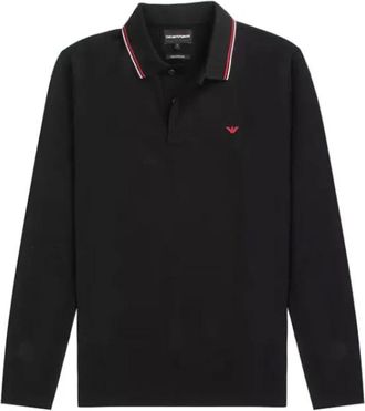 Emporio Armani Tops, Heren, Zwart, L, Stijlvolle T-shirts en Polos