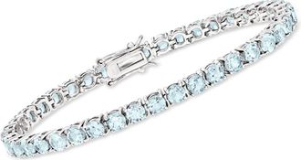 Ross-Simons Sky Blue Topaz Tennis Bracelet in Sterling Silver