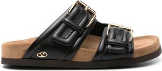 Valentino Garavani Womens Sandals - Black Leather - Size EU 38