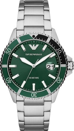 Emporio Armani Duikhorloge - Dames - Horloges - Groen - ONE Size - Accessoires
