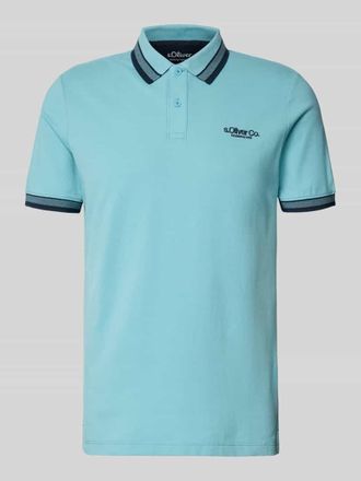 s.Oliver Red Label Regular Fit Poloshirt aus Baumwoll-Mix in Tuerkis, Gr&ouml;&szlig;e XXL