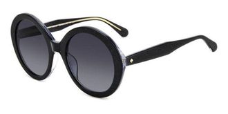 Kate Spade New York Zya/G/S Asian Fit 807/9O Womens Sunglasses Black Size 55