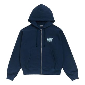 St&uuml;ssy Peace Increased Zip Hoodie Navy 1975203-NAVY