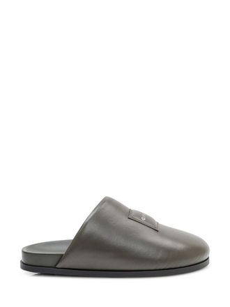 Givenchy Khaki Logo Slides