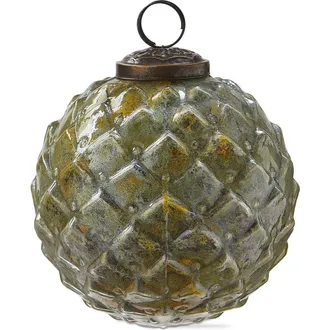 Tag Gilded Yellow Glass Ball Ornament for Christmas Tree Decor at Nordstrom