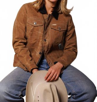 Iron And Resin Scout Jacket In Dark Tan