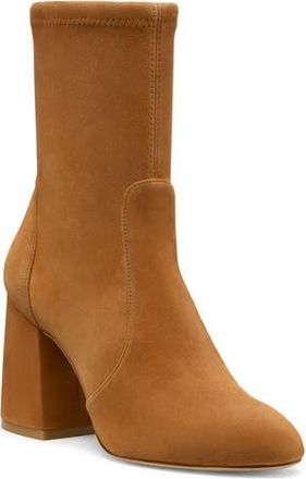 Stuart Weitzman Essentialist Stretch Bootie in Hazel Suede at Nordstrom Rack, Size 10.5