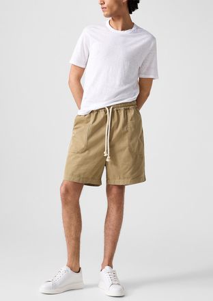 Officine G&eacute;n&eacute;rale Mens Fitz drawstring-waist shorts