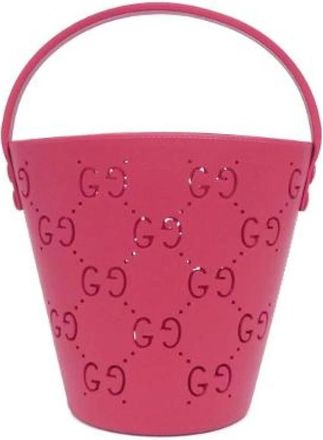 Gucci Pre-owned Rubber Crossbody Bag - Dames - Vintage Tas - Roze - ONE Size - Vintage