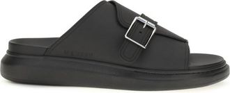Alexander McQueen Black Leather Sandals