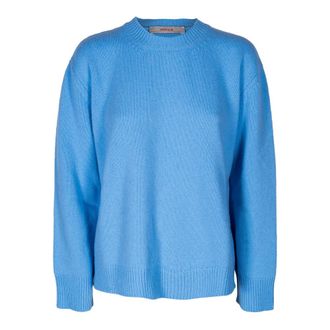 Jucca Round-neck Knitwear, female, Blue, XS, Round-neck Knitwear