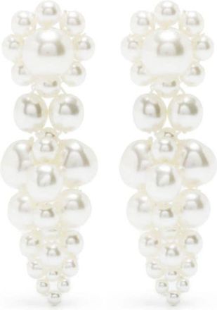 Simone Rocha Mini Cluster faux-pearl drop earrings - women - Pearl - One Size - White