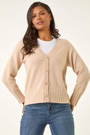 Roman Buttoned Soft Knit Cardigan